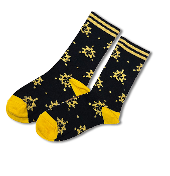 PythonPH Logo Pattern Style Customized Socks (Black)